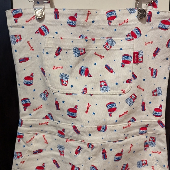 *RARE* AYMMY IN THE BATTY GIRLS JUNK PATTERNED OVERALLS - US S - Picture 2 of 6